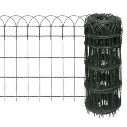 VidaXL Bordure de pelouse Fer enduit de poudre 25x0,65 m
