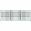 VidaXL Panneau de clôture avec poteaux 6 x 2 m Gris anthracite
