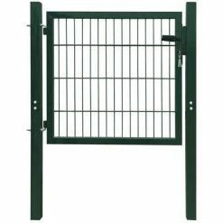 VidaXL Portillon Acier Vert 105x150 cm