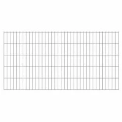 VidaXL Panneau de clôture de jardin 2D 2,008x1,03 m Argenté