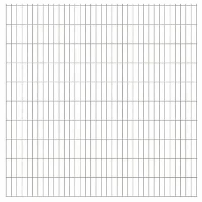 VidaXL Panneau de clôture de jardin 2D 2,008x2,03 m Argenté