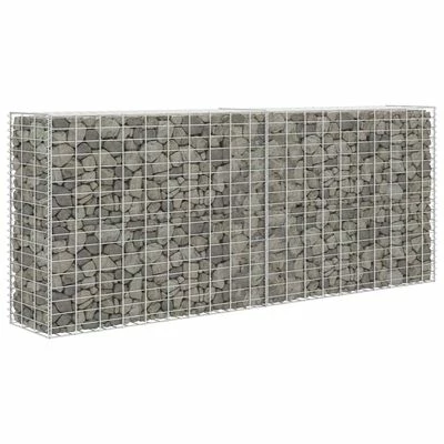 VidaXL Panier de gabion Acier inoxydable 85 x 30 x 200 cm – Image 2