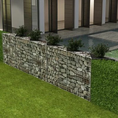 VidaXL Panier de gabion Acier galvanisé 300x30x100 cm – Image 2