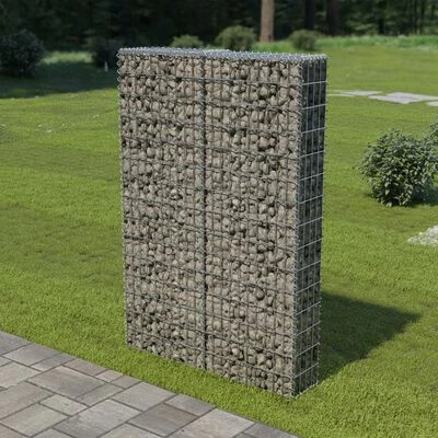 VidaXL Mur à gabion avec couvercles Acier galvanisé 100 x 20 x 150 cm – Image 2