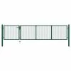 VidaXL Portillon Acier 350x75 cm Vert