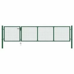 VidaXL Portillon Acier 350x75 cm Vert