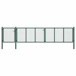 VidaXL Portail de jardin Acier 500 x 75 cm Vert