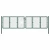 VidaXL Portail de jardin Acier 400 x 100 cm Vert