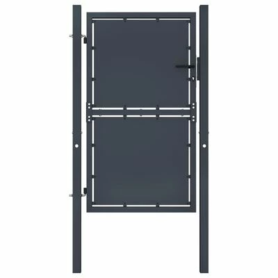 VidaXL Portail de jardin Acier 100x150 cm Anthracite