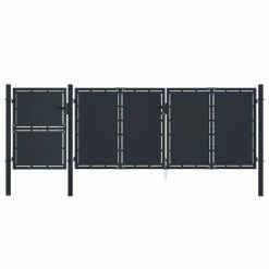 VidaXL Portail de jardin Métal 4x1,75 m Anthracite