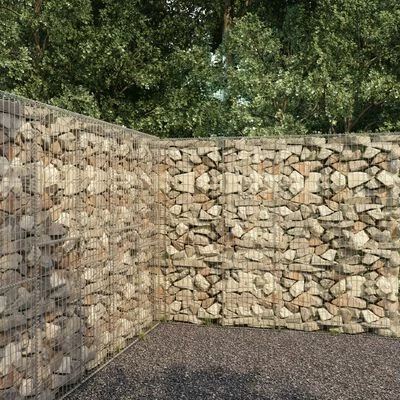 VidaXL Mur en gabion avec couvercle Acier galvanisé 300 x 50 x 200 cm – Image 2