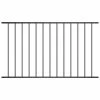 VidaXL Panneau de clôture Acier enduit de poudre 1,7x1 m Noir