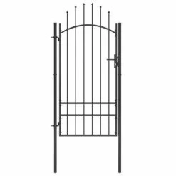 VidaXL Portail de jardin Acier 1x2,5 m Noir