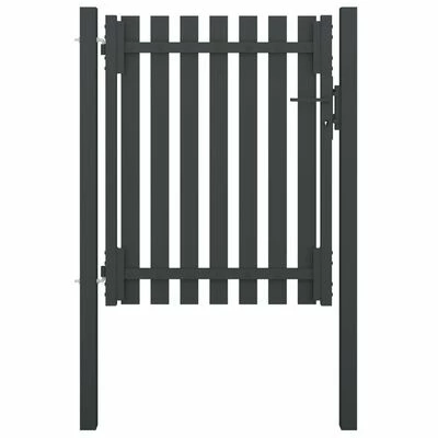 VidaXL Portail de clôture de jardin Acier 1x1,5 m Anthracite