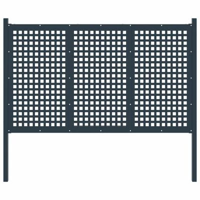 VidaXL Clôture de jardin Acier 177x150 cm Anthracite