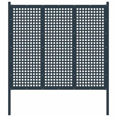 VidaXL Clôture de jardin Acier 177x200 cm Anthracite