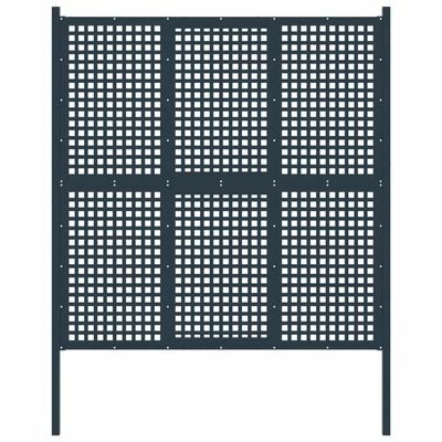 VidaXL Clôture de jardin Acier 177x225 cm Anthracite
