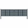 VidaXL Portail de clôture Anthracite 404x125 cm Acier