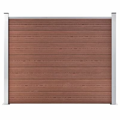 VidaXL Panneau de clôture WPC 180x146 cm Marron