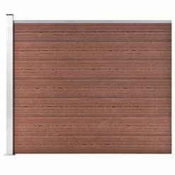 VidaXL Panneau de clôture WPC 175x146 cm Marron