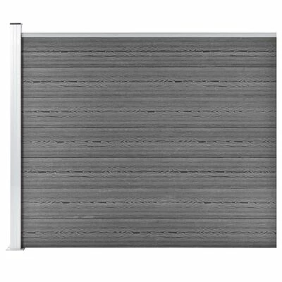 VidaXL Panneau de clôture WPC 175x146 cm Gris