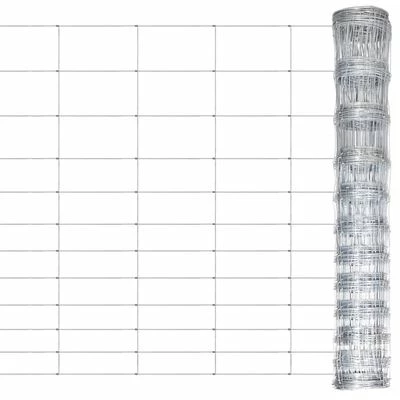 VidaXL Clôture de jardin Acier galvanisé 50 m 150 cm Argenté