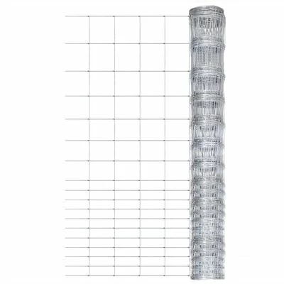 VidaXL Clôture de jardin Acier galvanisé 50x1,5 m Argenté