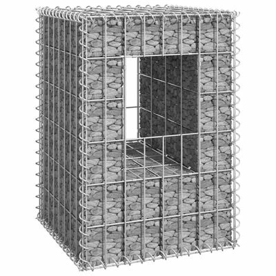 VidaXL Poteau à panier de gabion 40x40x60 cm Fer – Image 2