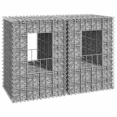 VidaXL Poteaux à panier de gabion 2 pcs 40x40x60 cm Fer – Image 2