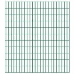 VidaXL Panneaux de clôture de jardin 2D 2,008x2,23 m 20 m total Vert