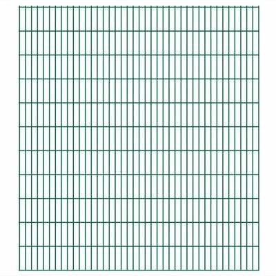 VidaXL Panneaux de clôture de jardin 2D 2,008x2,23 m 24 m total Vert
