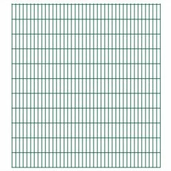 VidaXL Panneaux de clôture de jardin 2D 2,008x2,23 m 26 m total Vert