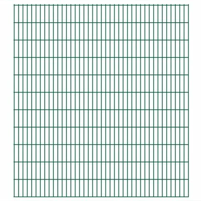 VidaXL Panneaux de clôture de jardin 2D 2,008x2,23 m 32 m total Vert