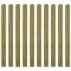 VidaXL Lattes imprégnées de clôture 20 pcs Bois 120 cm