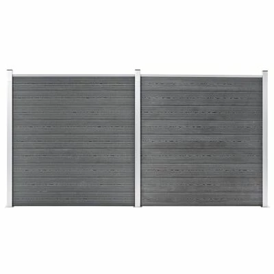 VidaXL Clôture de jardin WPC 353x186 cm Gris