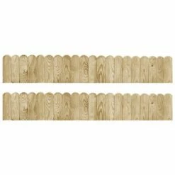 VidaXL Rouleaux de bordure 2 pcs 120 cm Bois de pin imprégné