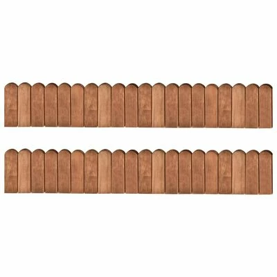 VidaXL Rouleaux de bordure 2 pcs 120 cm Bois de pin imprégné