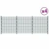 VidaXL Panneaux de clôture 4 pcs Fer 6x2 m 24 m total Gris anthracite