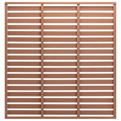 VidaXL Panneau de clôture WPC 180x180 cm Marron