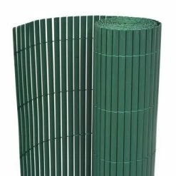 VidaXL Clôture de jardin Double face PVC 90 x 300 cm Vert