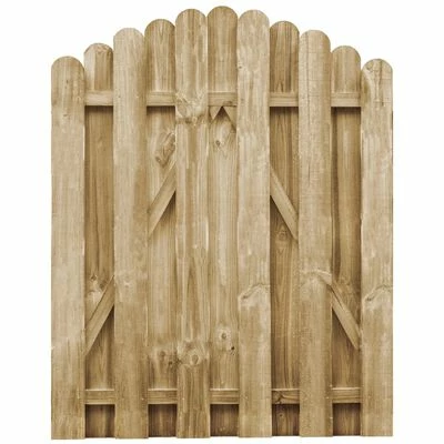 VidaXL Portail de jardin Bois de pin imprégné 100x125 cm