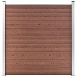 VidaXL Clôture de jardin WPC 180x186 cm Marron