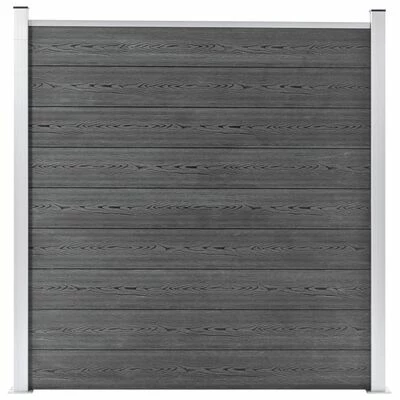 VidaXL Clôture de jardin WPC 180x186 cm Gris