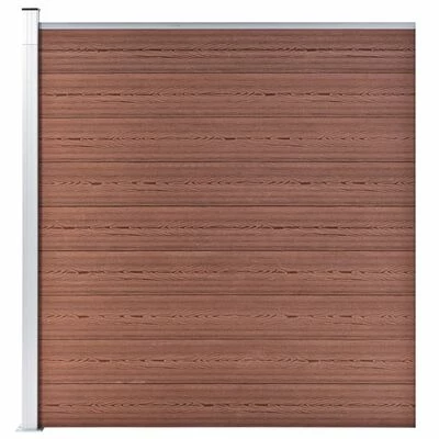 VidaXL Clôture de jardin WPC 175x186 cm Marron