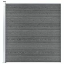 VidaXL Clôture de jardin WPC 175x186 cm Gris