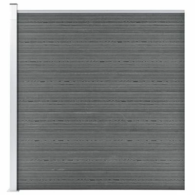 VidaXL Clôture de jardin WPC 175x186 cm Gris