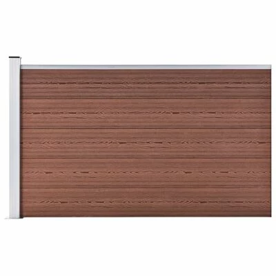 VidaXL Clôture de jardin WPC 175x105 cm Marron