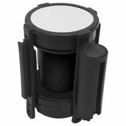 VidaXL Barrière à bande rétractable 200 cm Noir