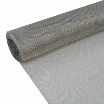VidaXL Écran en treillis Acier inoxydable 100x1000 cm Argenté – Image 2