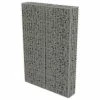 VidaXL Mur à gabion avec couvercles Acier galvanisé 100 x 20 x 150 cm